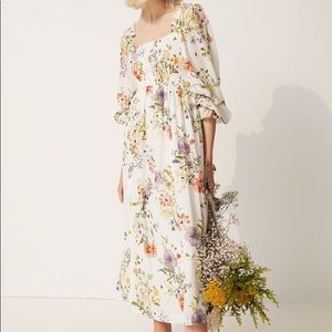 H&M meadow of wildflowers smock floral print dress